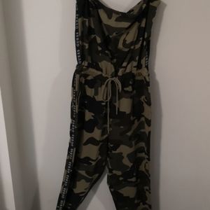 guess camo jumpsuit